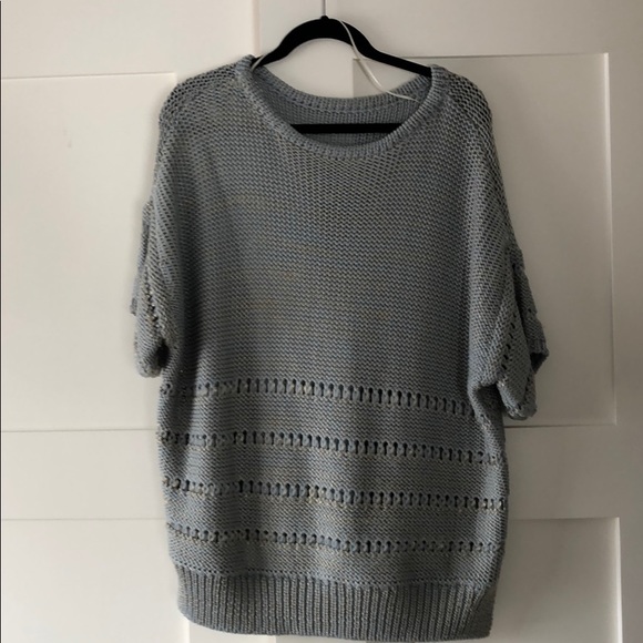 Wool Short sleeved sweater
